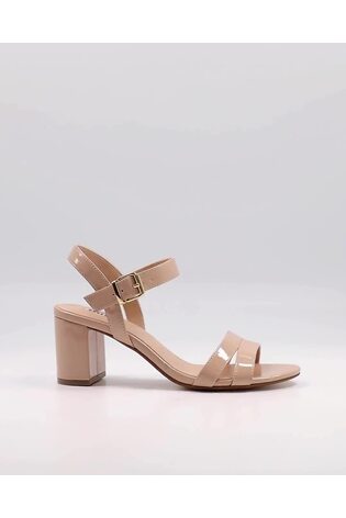 Dune London Natural Standard Fit Merisa Block Heel Sandals - Image 2 of 6