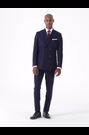 Skopes Blue Declan Suit Slim Fit Pinstripe Double Breasted Jacket - Image 2 of 7