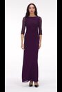 leem Purple Fitted Mesh Dress - Image 2 of 5