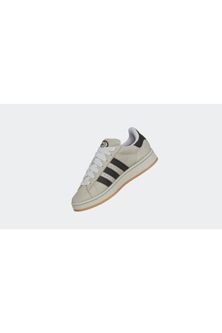 Adidas originals womens campus trainers linen/off white/chalk white top