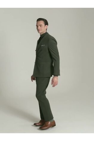 Skopes Green Double Breasted Dorsey Suit Tailored Fit Double Breasted Corduroy Jacket - Image 2 of 7