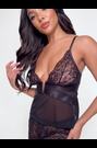 Ann Summers Black Gracious Lace & Mesh Cami Pyjama Set - Image 2 of 5