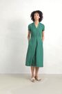 Seasalt Cornwall Green Carved Wood Linen Dress - Image 2 of 6