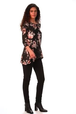 Roman Pink Jacquard Floral Tunic - Image 2 of 6