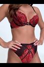 Ann Summers Red Nightfall Floral Print Lace Padded Plunge Bra - Image 2 of 7
