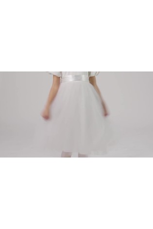 Angel & Rocket Celine Tafetta Tulle Bow Dress