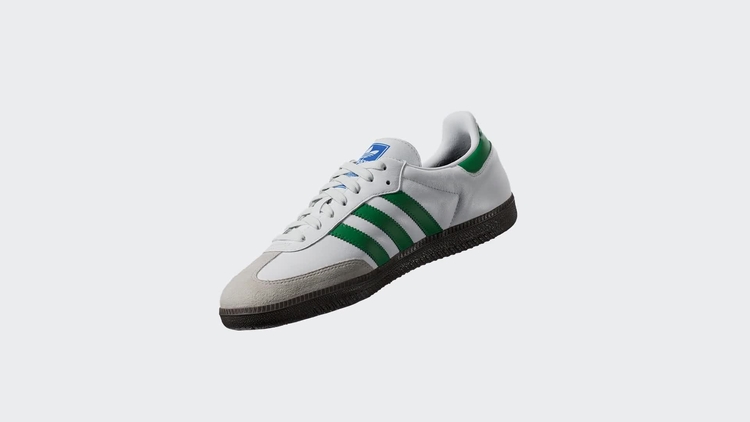 Buy adidas Originals White/Green Samba OG Trainers from Next Canada