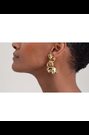 Ted Baker Gold Tone Leighanna: Abstract Leaf Drop Earrings - Image 2 of 7