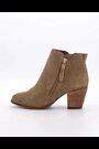 Dune London Brown Chrome Zip-Up Paicey Ankle Boots - Image 2 of 6