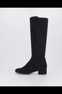 Dune London Black Tayla Smart Stretch High Leg Boots - Image 2 of 6
