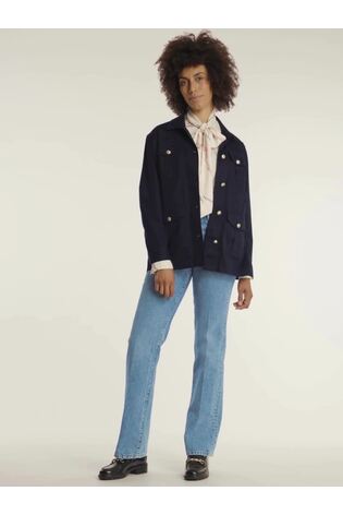 Куртка в стиле милитари с золотистыми пуговицами Tommy Hilfiger - Image 2 of 8