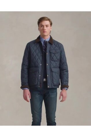 Polo Ralph Lauren Blue Beaton Quilted Field Jacket - Image 2 of 7