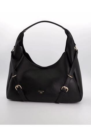 Buy Dune London Black Downton Large Strap Detail Shoulder Bag from Next Luxembourg