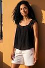 Чорний - Roman Textured Frill Sleeve Cami Top - Image 2 of 5