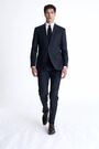 MOSS Navy Blue Tailored Fit Milled Check Suit Jacket - Image 2 of 8