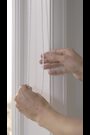 Silver Grey Ready Made Blackout/Thermal Evie Geometric Roman Blinds - Image 2 of 5