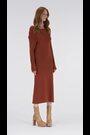 leem Red Off-Shoulder Knitted Midi Dress - Image 2 of 6