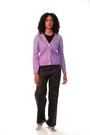Roman Purple Sequin Knit Buttoned Cardigan - Image 2 of 6