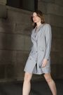 Sosandar Grey Pinstripe Db Blazer Dress - Image 2 of 6
