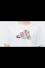 adidas White Food Cropped Loose Graphic T-Shirt - Image 2 of 7