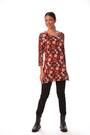 Roman Orange Floral Print Jersey Tunic Top - Image 2 of 6