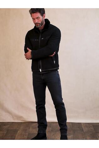 Lakeland Leather Black Buccaneer Finish Racer Jacket - Image 2 of 10