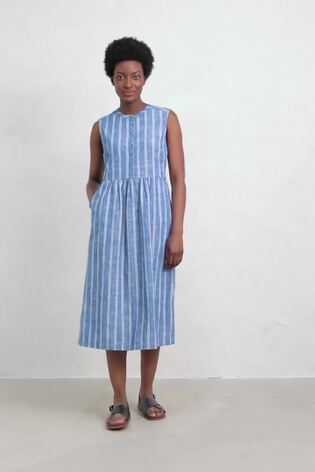 Seasalt Cornwall Blue Creek Cottage Dress - Image 2 of 7