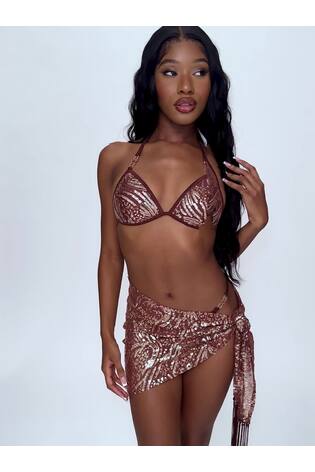 Ann Summers Brown Sultry Heat Sequin Sarong - Image 2 of 6