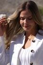 Sosandar White Linen Blend Button Front Jacket - Image 2 of 6