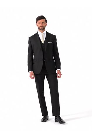 Skopes Montague Black Tailored Fit Suit Jacket - Image 2 of 6