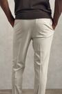 Stretch Slim-Fit Drawstring Trousers in Stone - Image 2 of 7