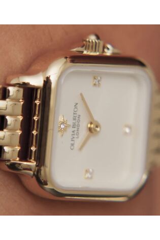 Olivia Burton Gold Tone 20mm Mini Grosvenor Light IP Watch - Image 2 of 8