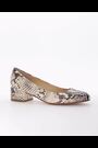 Dune London Animal Bracket Low Heel Comfort Courts - Image 2 of 7