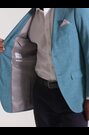 Skopes Aqua Blue Tailored Fit Jamie Semi Plain Blazer Jacket - Image 1 of 1