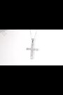 The Diamond Store White 1 Carat Cross Lab Diamond Necklace - Image 2 of 6