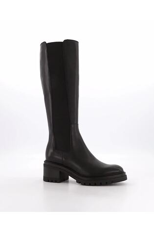 Dune quarter snakeskin chelsea boots outlet