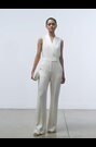Reiss Ivory Dani Tuxedo Jumpsuit - Image 2 of 7