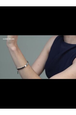 Karen Millen Silver Tone Mosaic Bracelet - صورة 2 من 5 Karen Millen Silver Tone Mosaic Bracelet - صورة 2 من 5