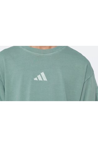 Verde - Camiseta adidas All SZN Washed 100% algodão - Imagem 2 de 7