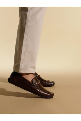 Jones Bootmaker Brown Pascual Leather Moccasins - Image 2 of 6 Jones Bootmaker Brown Pascual Leather Moccasins - Image 2 of 6
