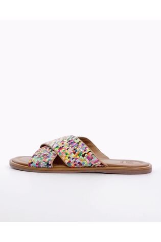 Dune London Black Lumas Sequin Slider Sandals - Image 2 of 7
