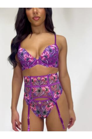 Ann Summers Purple Wildflower Waspie - Image 2 of 5