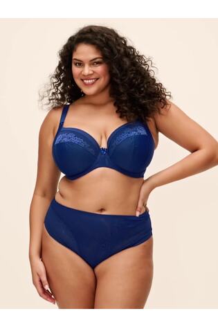 Elomi Blue Nerina Underwire Plunge Bra - Stretch - Image 2 of 7