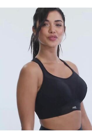 Panache Black Boundless Non Wired Padded Sports Bra - Image 2 of 7