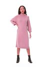 Roman Pink Roll Neck Knitted Midi Jumper Dress - Image 2 of 6