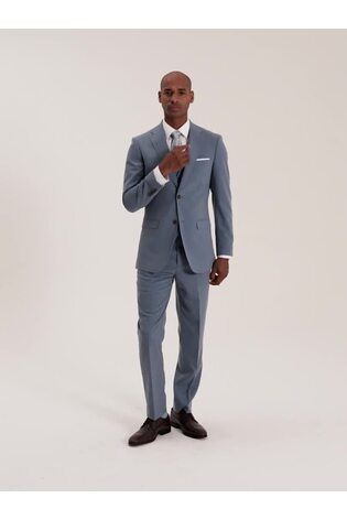 Blau - Tailored Fit - Skopes Caspian Stretch Suit Jacket - Bild 2 von 5