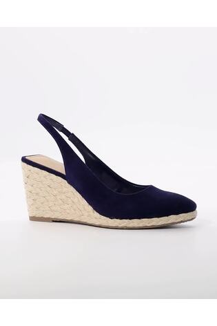Buy Dune London Blue Cadance Slingback Wedge Espadrilles from Next  Luxembourg
