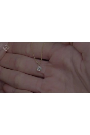 The Diamond Store White Lab Diamond Solitaire Pendant Necklace 0.33ct H/Si in 9K Gold - Image 2 of 5