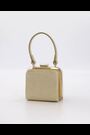 Dune London Gold Chrome Santerini Micro Frame Grab Bag - Image 2 of 7