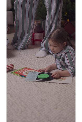 Seraphine Green Unisex Stripe Family Matching Christmas Pyjama Set - Image 2 of 9